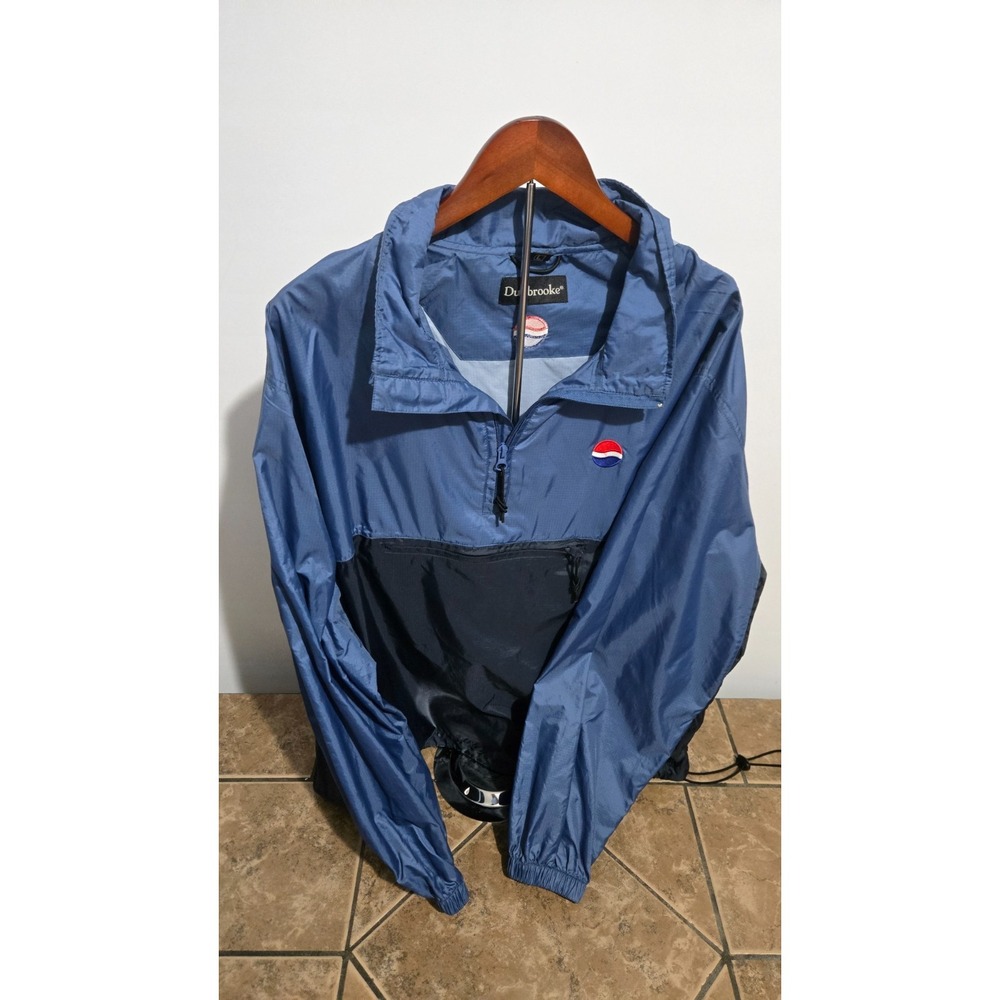 Dunbrooke Mens Pepsi Logo Pullover Windbreaker Size L